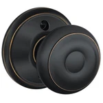 Schlage F170 Geo 716 Dummy Knob, Handle, Round Design, Aged Bronze, Include New. Price: $23.72.