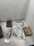 Rohl Lombardia C-spout Widespread Bathroom Sink Faucet Lever Handles A2228LMPN-2 Open. Price: $694.99.