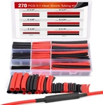 Nilight 270 Pcs 3:1 Dual Wall Adhesive Heat Shrink Tubing Kit Cable Sleeve Tube New. Price: $10.99.