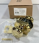 Baldwin PVTRATAR003 Traditional Privacy Door Knob Set Polished Brass Open. Price: $96.72.