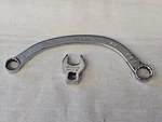 Easco Curved Half Moon Box End Wrench 62-520 9/16" 5/8" Crowfoot 64-120 Used. Price: $12.92.