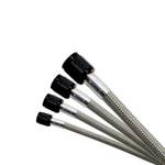 Nitrous Express 11172 4AN 6' Stainless Steel Braided Hose W/black Ends New. Price: $67.93.